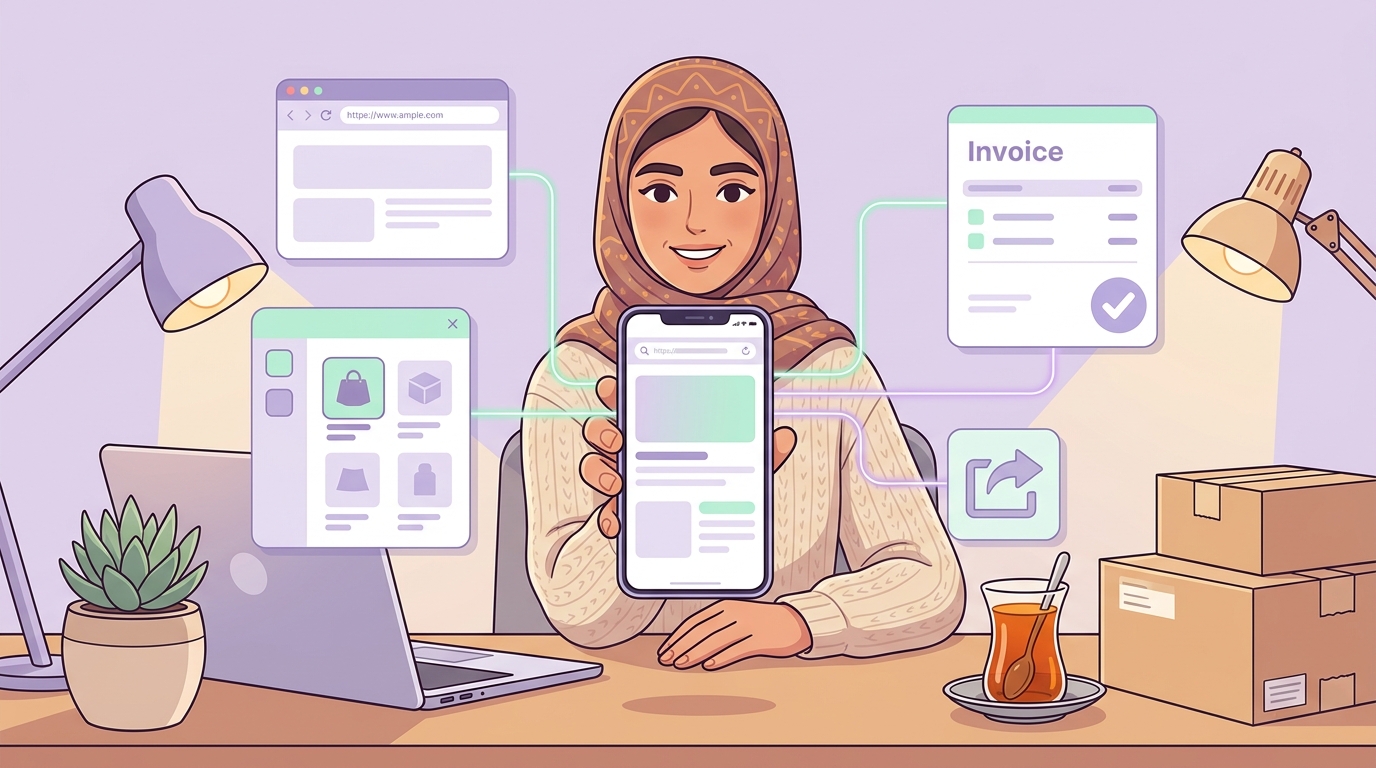ساخت فاکتور آنلاین با گوشی بدون نیاز به نصب نرم افزار